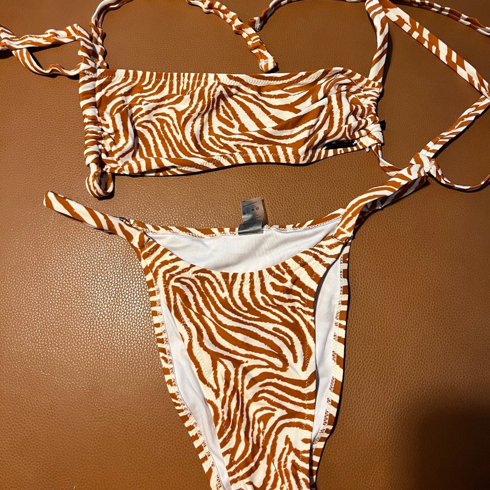 Kendall and Kylie Animal Print Bikini Large